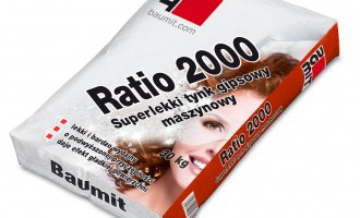 Baumit Ratio 2000 – superlekki tynk gipsowy