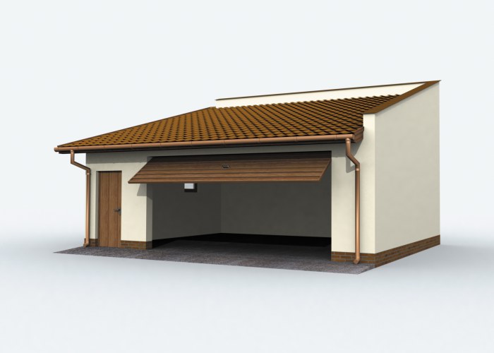 G80 szkielet drewniany garaż dwustanowiskowy
