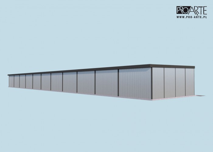 GB43 K projekt garażu jedenastostanowiskowego