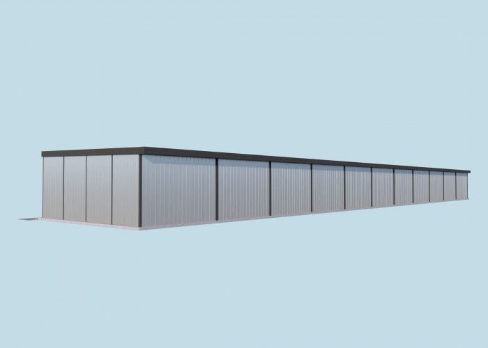 GB43 K projekt garażu jedenastostanowiskowego
