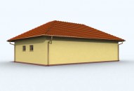 G72 garaż dwustanowiskowy z pomieszczeniami rekreacyjnymi i sauną