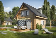ORLEAN 7 projekt domu letniskowego z bali drewnianych