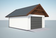 G339A garaż jednostanowiskowy na zgłoszenie szkielet drewniany