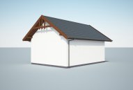 G339A garaż jednostanowiskowy na zgłoszenie szkielet drewniany