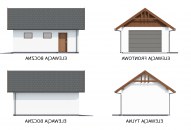 G339A garaż jednostanowiskowy na zgłoszenie szkielet drewniany