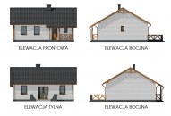 LA PALMA 2 C szkielet drewniany dom mieszkalny ogrzewanie kominek z płaszczem