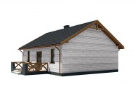 LA PALMA 2 C szkielet drewniany dom mieszkalny ogrzewanie dystrybucja gorącego powietrza DGP
