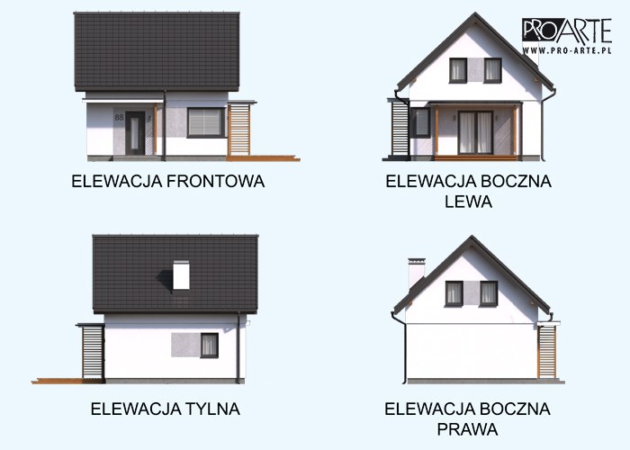 ORLEAN 7 dom letniskowy szkielet drewniany