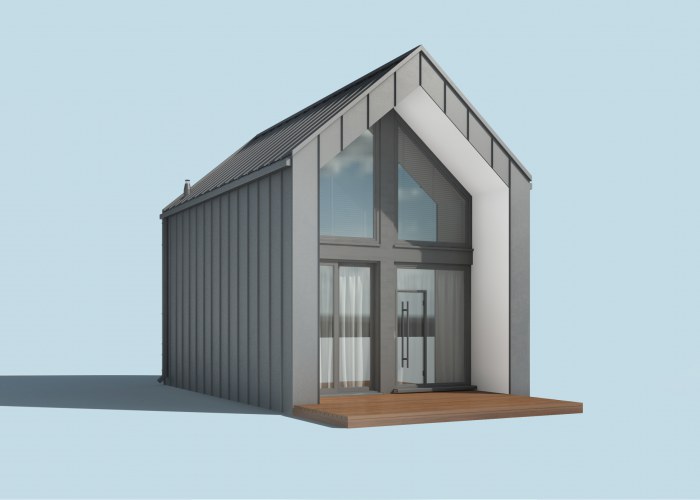 MOCA A szkielet drewniany dom letniskowy na zgłoszenie do 35m2