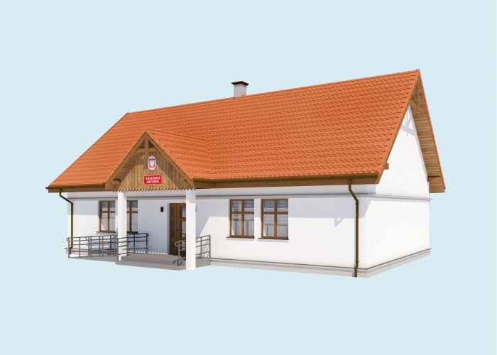 L3 budynek administracji publicznej, kancelaria leśnictwa kocioł gazowy