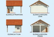 G212 szkielet drewniany wiata garażowa