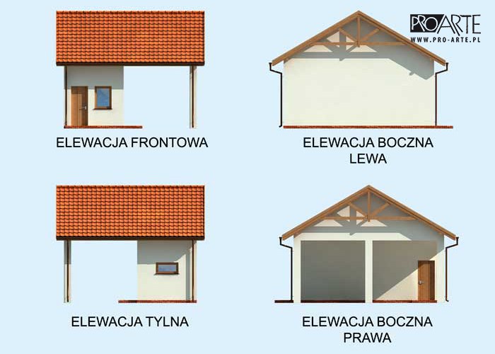 G212 szkielet drewniany budynek gospodarczy