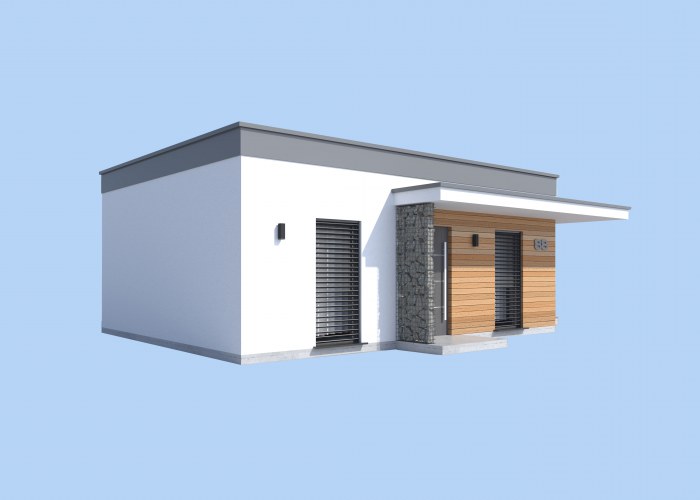 LENS C szkielet drewniany dom mieszkalny, całoroczny