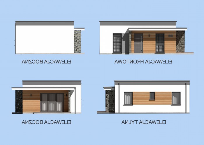 LENS C szkielet drewniany dom mieszkalny, całoroczny