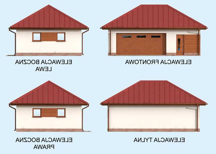 G293 szkielet drewniany budynek gospodarczy