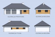 G363 garaż dwustanowiskowy z pomieszczeniami gospodarczymi