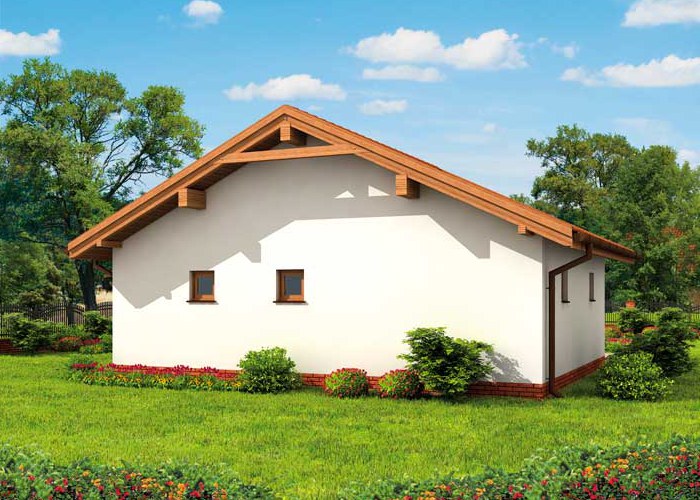 G1B szkielet drewniany garaż dwustanowiskowy