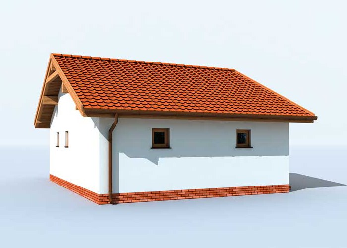 G1B szkielet drewniany garaż dwustanowiskowy