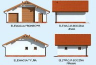 G1B szkielet drewniany garaż dwustanowiskowy