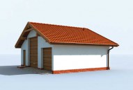 G1B szkielet drewniany garaż dwustanowiskowy
