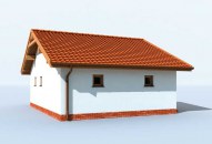 G1B szkielet drewniany garaż dwustanowiskowy