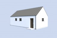 G365 garaż jednostanowiskowy z pomieszczeniem gospodarczym