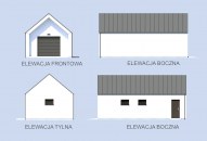 G365 garaż jednostanowiskowy z pomieszczeniem gospodarczym