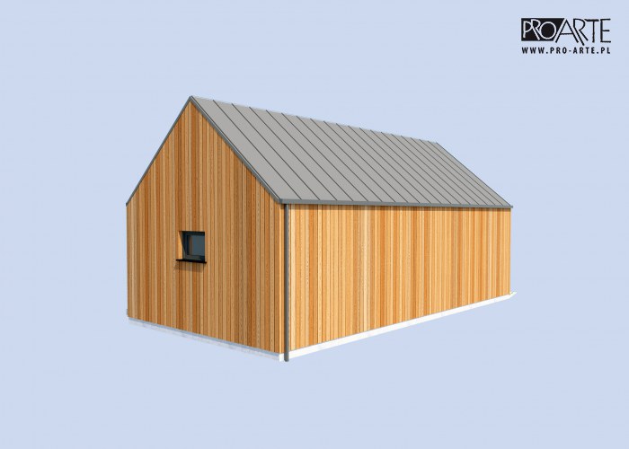 G365A garaż jednostanowiskowy z pomieszczeniem gospodarczym