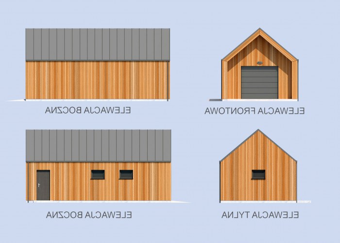 G365A garaż jednostanowiskowy z pomieszczeniem gospodarczym