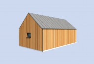 G365A garaż jednostanowiskowy z pomieszczeniem gospodarczym