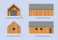 G365A garaż jednostanowiskowy z pomieszczeniem gospodarczym