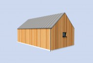 G365A garaż jednostanowiskowy z pomieszczeniem gospodarczym