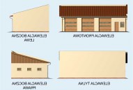 G160 garaż trzystanowiskowy z pomieszczeniami gospodarczymi