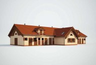 S25 Stajnia angielska dla koni - 16 boksów + część mieszkalna