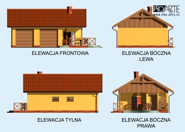 G185 garaż dwustanowiskowy z wędzarnikiem