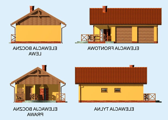 G185 garaż dwustanowiskowy z wędzarnikiem