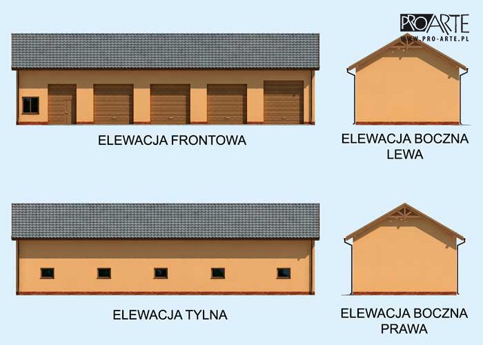 G224 garaż pięciostanowiskowy