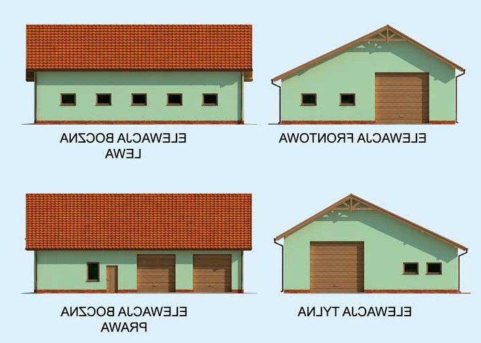 G232 garaż trzystanowiskowy z pomieszczeniem gospodarczym