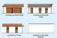 G1a2 garaż dwustanowiskowy z pomieszczeniem gospodarczym