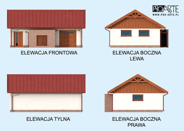 G310 jednostanowiskowy z pomieszczenie gospodarczym