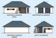 G320 garaż dwustanowiskowy z pomieszczeniem gospodarczym i altaną