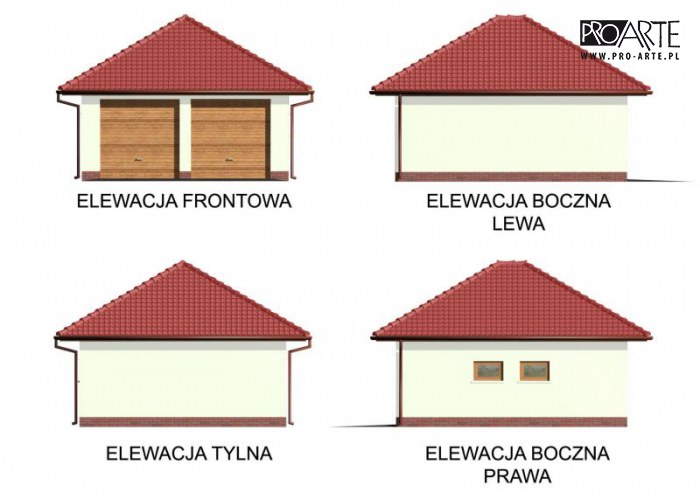 G32 szkielet drewniany budynek gospodarczy