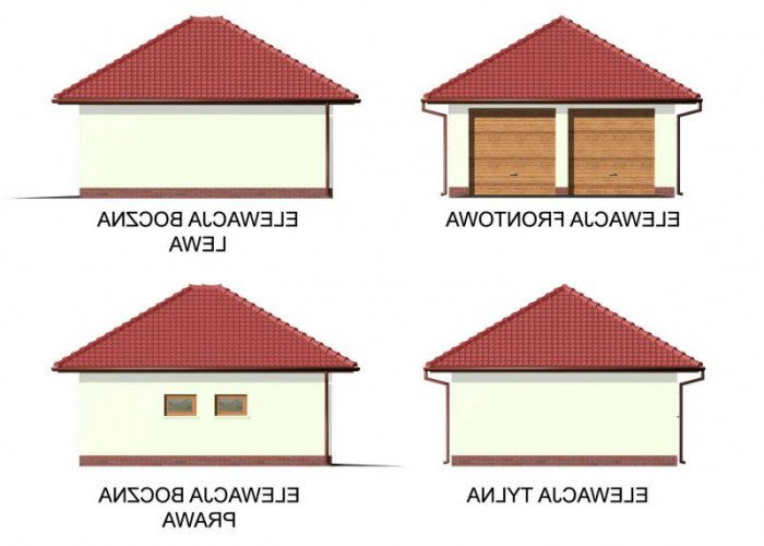 G32  szkielet drewniany budynek gospodarczy