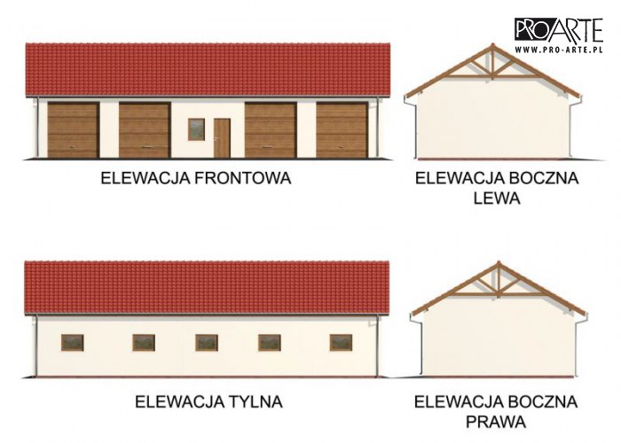 G49 szkielet drewniany budynek gospodarczy