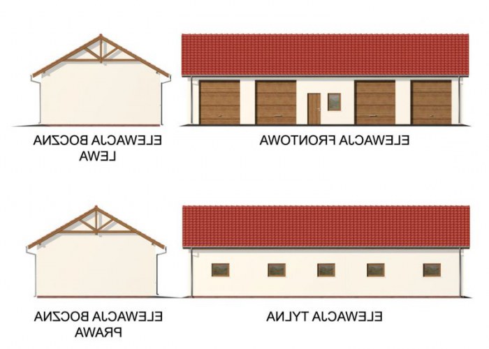 G49 szkielet drewniany budynek gospodarczy