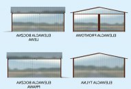 GB41 projekt garażu blaszanego dwustanowiskowego