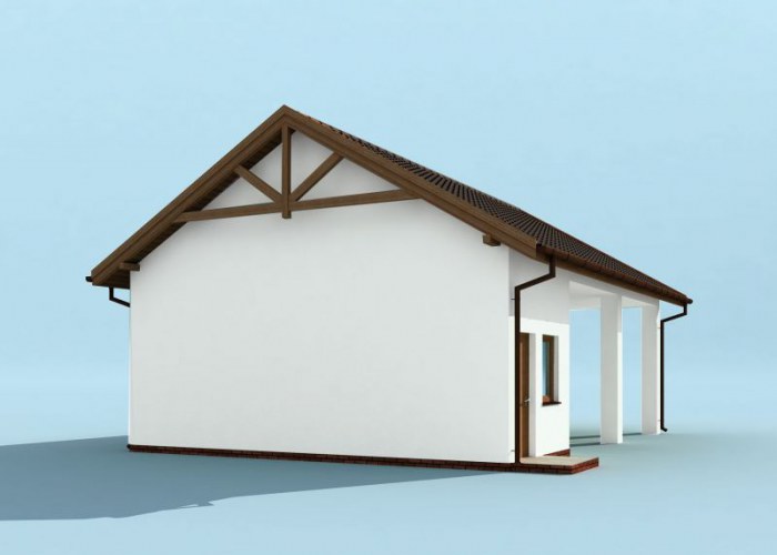 G211 wiata garażowa,  szkielet drewniany budynek gospodarczy