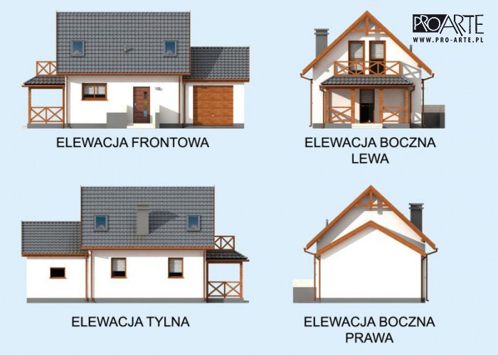 ORLEAN 5 dom letniskowy z poddaszem