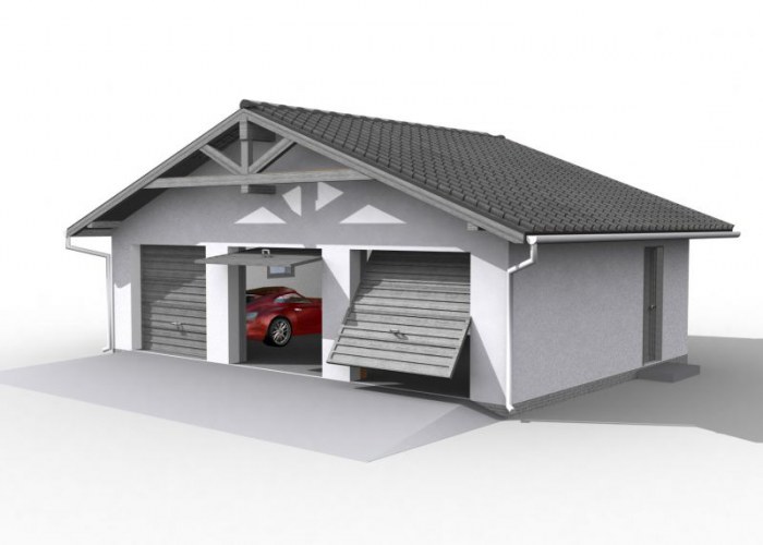 G5  szkielet drewniany budynek gospodarczy