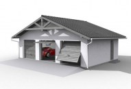 G5  szkielet drewniany budynek gospodarczy